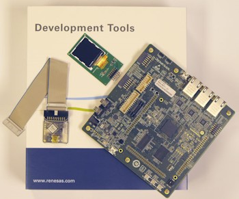 Renesas RZ/T1 RSK used for the RTOS demo